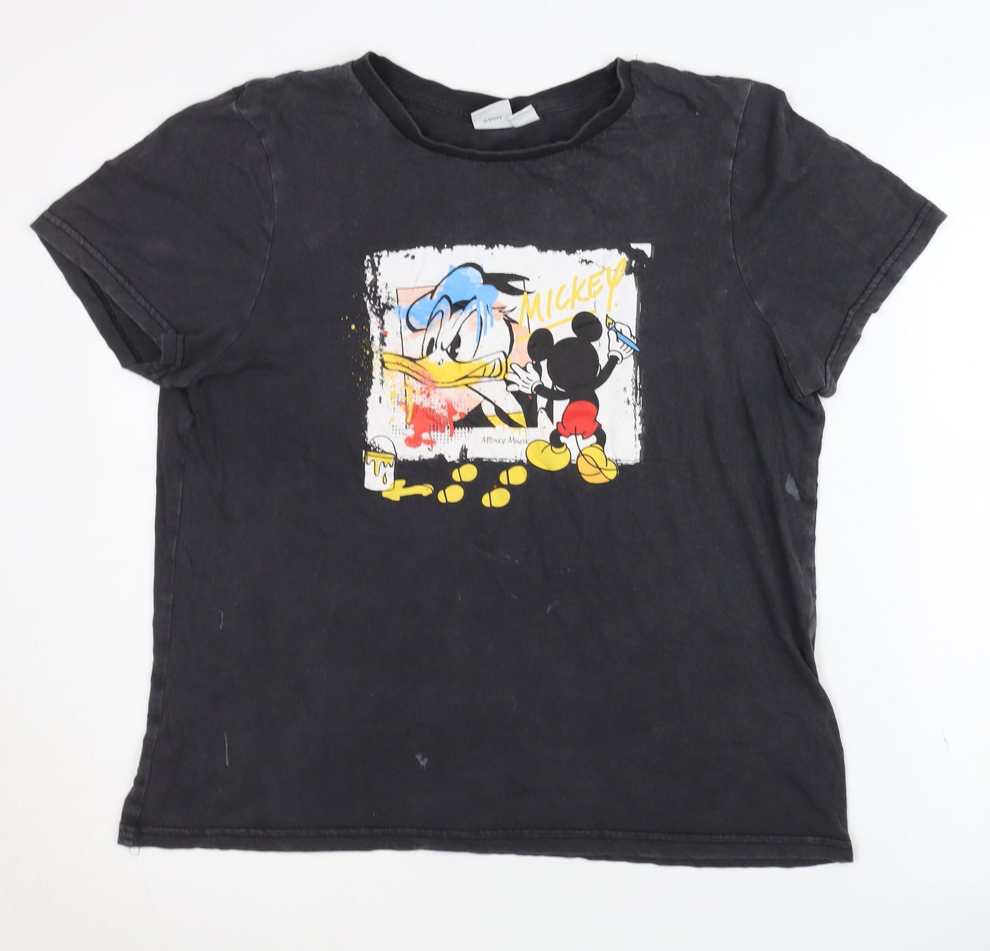 Disney Unisex Black Graphic T-Shirt M
