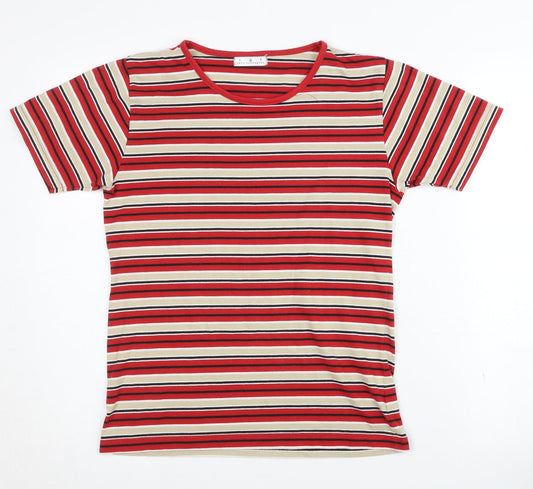 Paul Separates Women's Red Striped T-Shirt, Size S