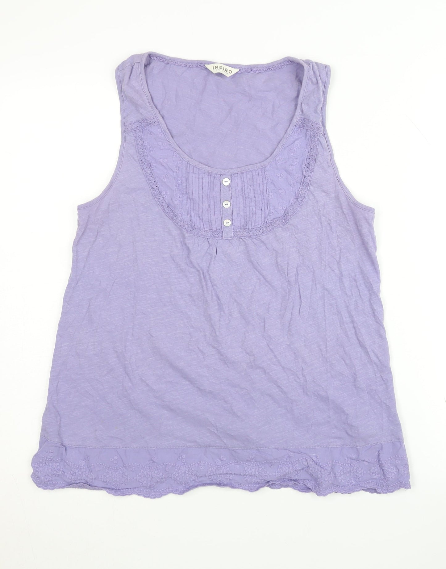 Marks and Spencer Women's Purple Tank Top Size 12
