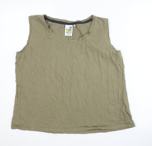 Weird Fish Women's Beige Tank Top Size 16