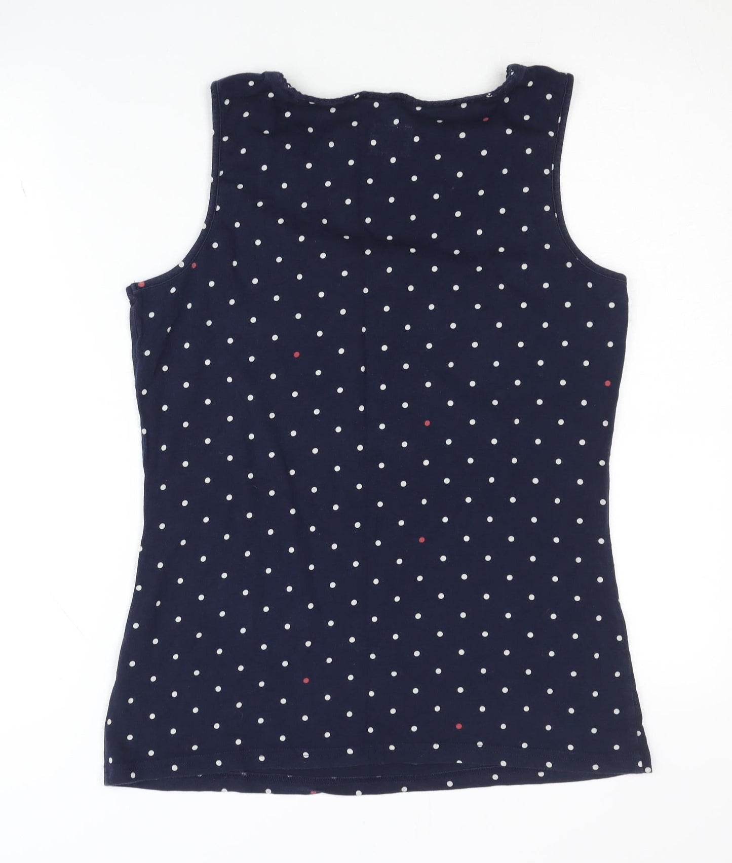 Joules Women's Blue Polka Dot Tank - Size 12