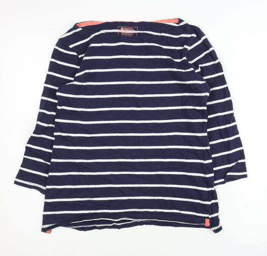 Mountain Warehouse Women's Blue Striped Pullover Jumper Size 10