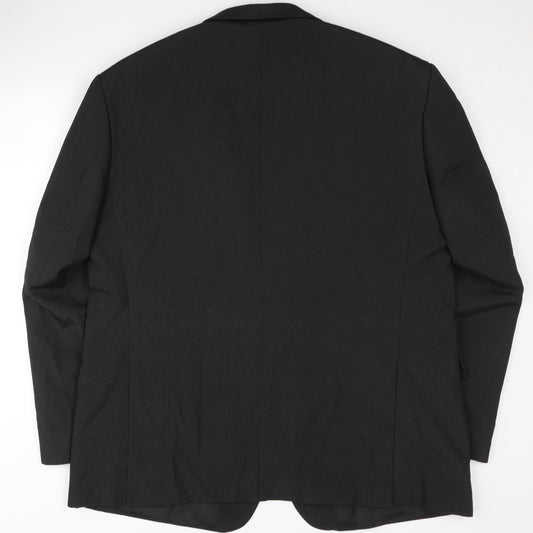 Thomas Nash Men's Black Regular Fit Blazer 48