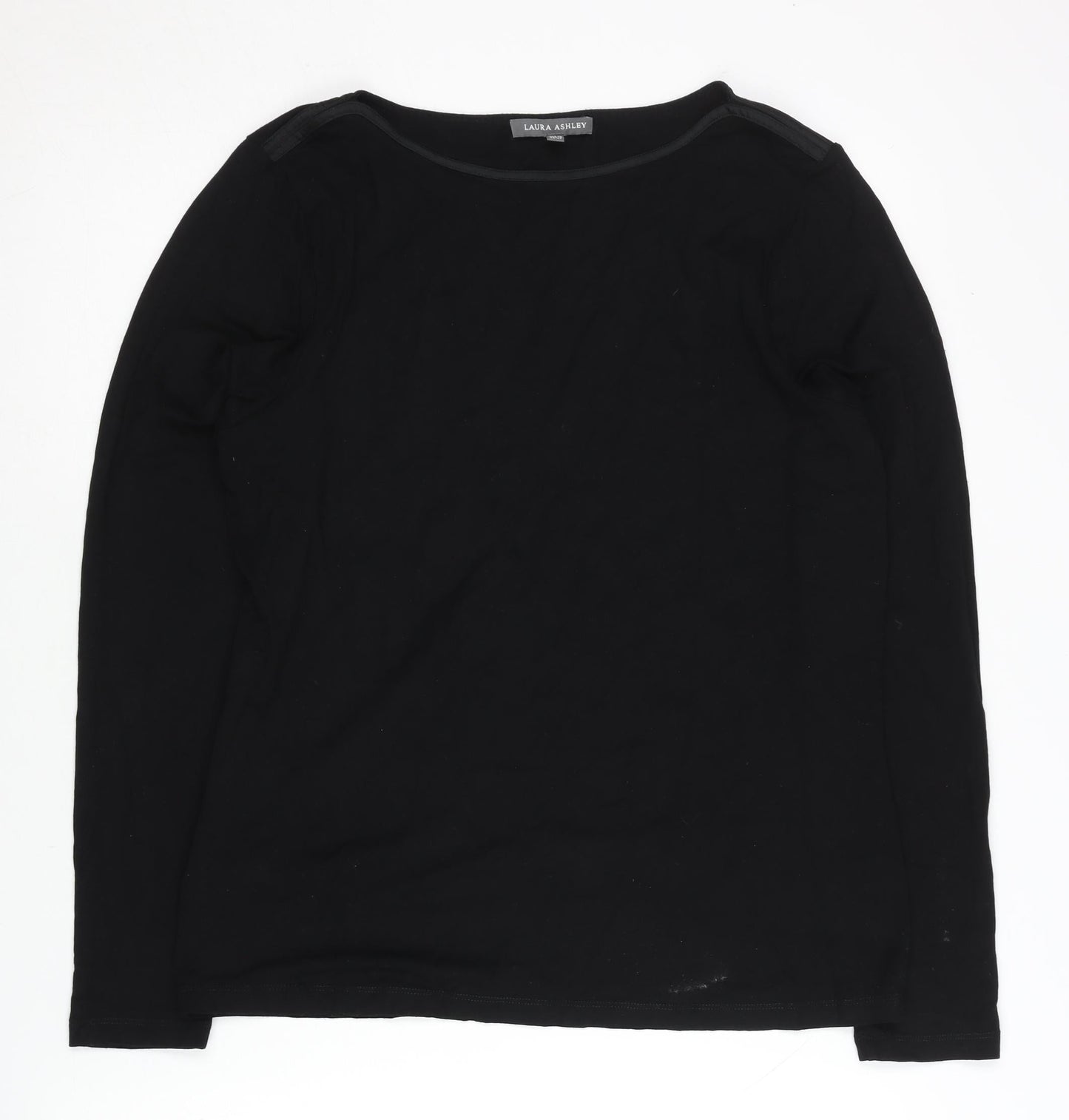 Laura Ashley Women's Black Long Sleeve T-Shirt Size 14