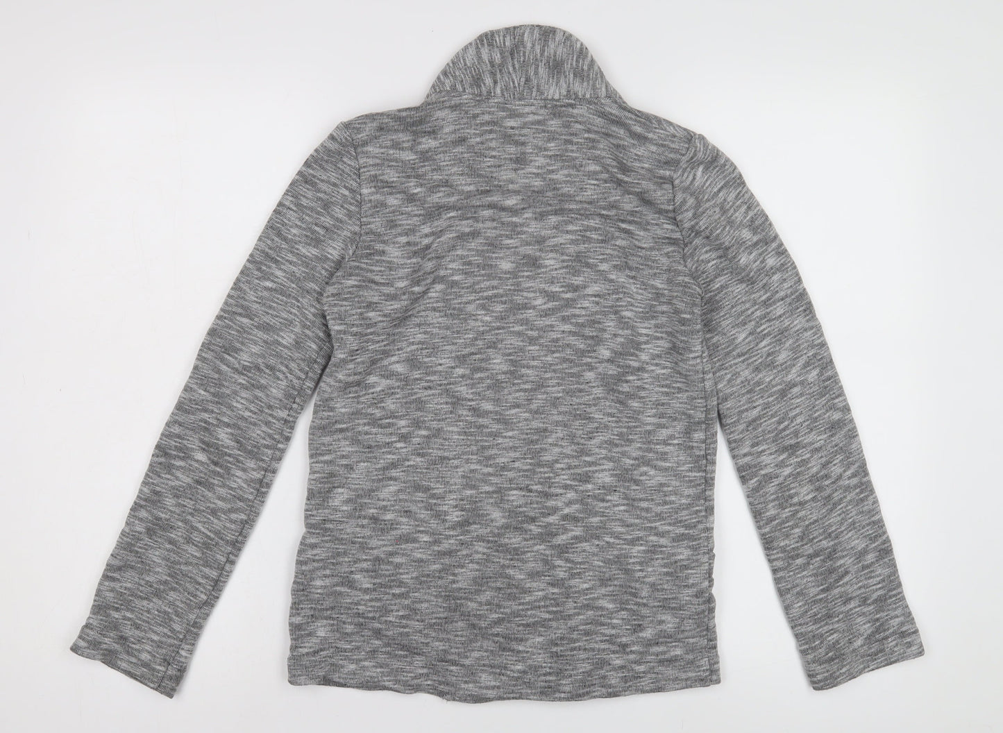 Oasis Women's Grey XS Knit Blazer Open Front Casual