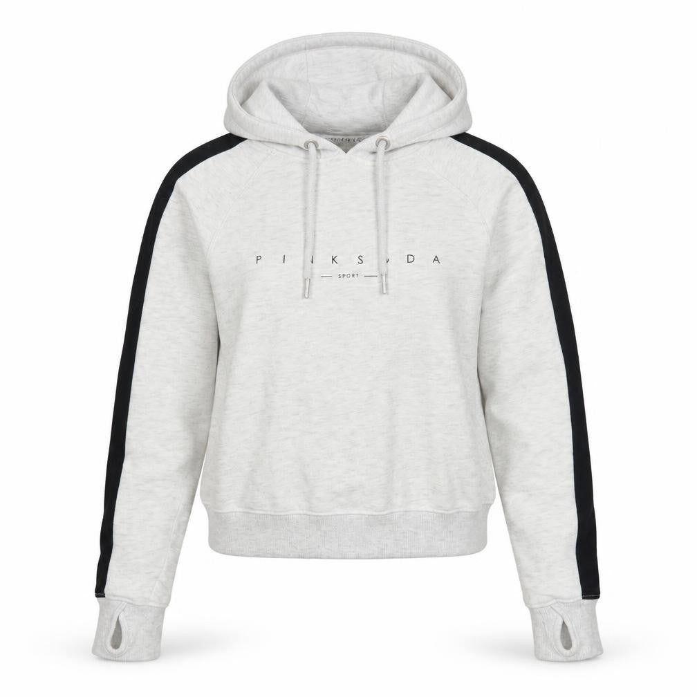Pink Soda Women's Grey Hoodie UK 6 with Black Accents