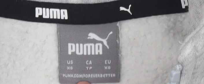 Puma Women's Grey XS Pullover Sweatshirt, Casual, Gym