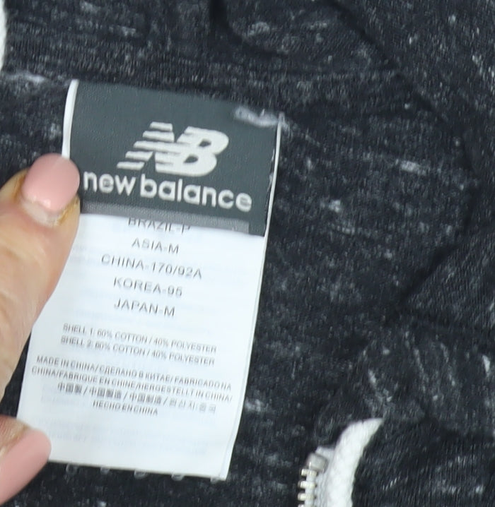 New Balance Men's Black Full Zip Hoodie M