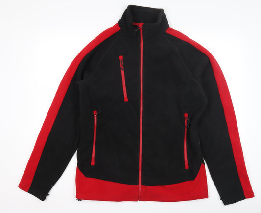 Regatta Men's Black Red Fleece Jacket Size M