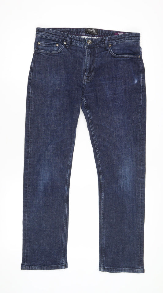 Jeff Banks Men's Blue Straight Jeans Size L