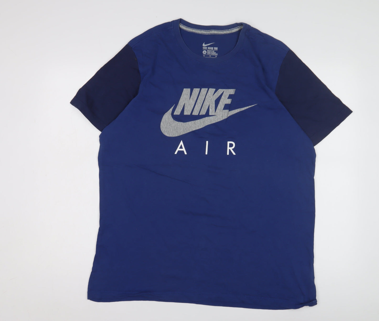 Nike Men's Blue XL Athletic Fit Logo T-Shirt