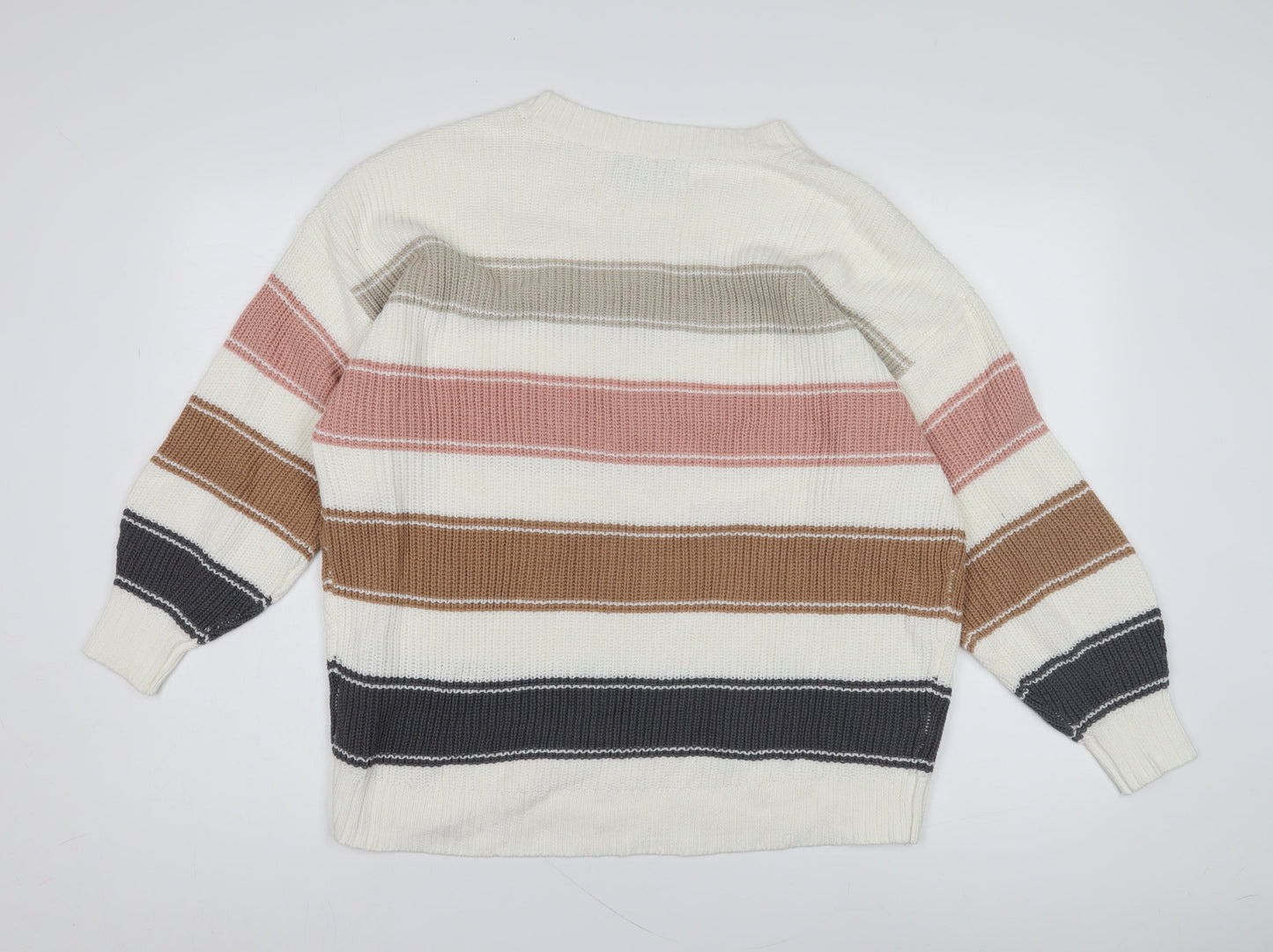 Hollister Women's Multicoloured Striped Pullover M