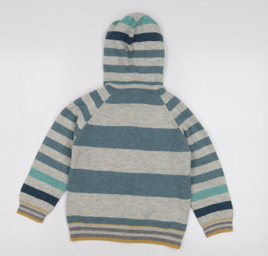 Monsoon Boys' Multicoloured Hoodie 4-5yrs - Embroidered Fun