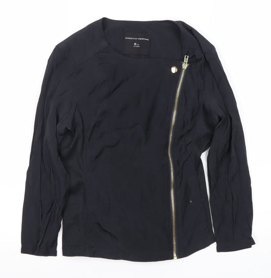Dorothy Perkins Women's Black Motorcycle Jacket Size 6
