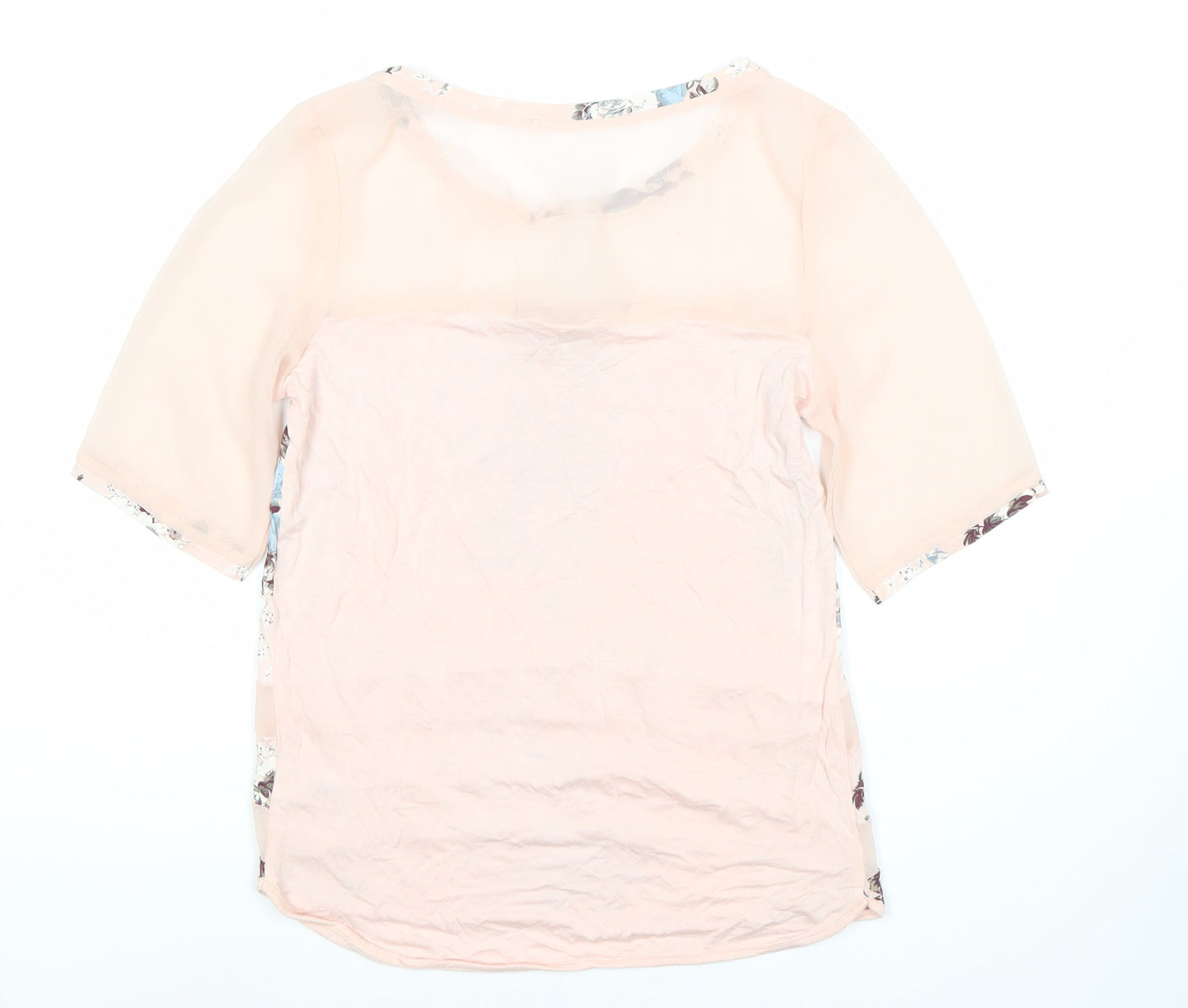 Next Women's Pink Floral Tunic Blouse, Size 6