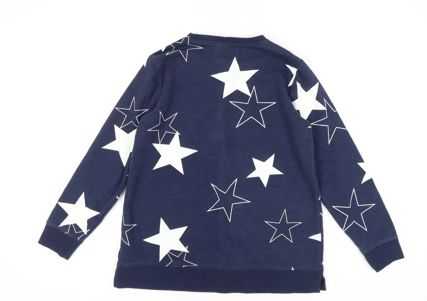Lands' End Women's Blue Star Sweatshirt, M