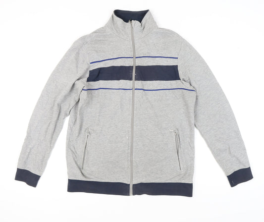 Livergy Men's Grey Full Zip Sweatshirt M