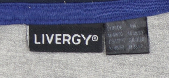 Livergy Men's Grey Full Zip Sweatshirt M