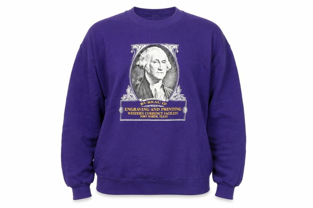 Jerzees Womens Purple Graphic Pullover Sweatshirt L