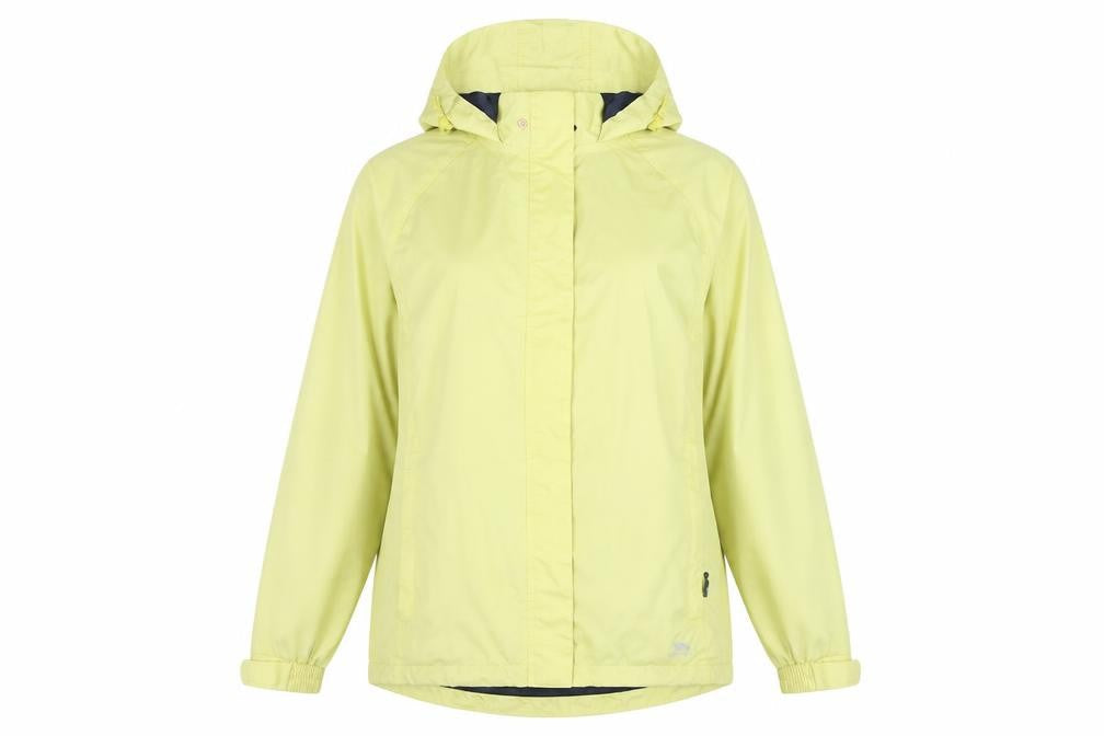 Womens UK Size M Regular Trespass Yellow Polyester Jacket