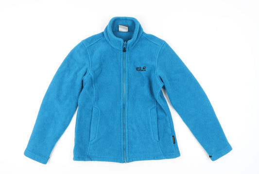 Jack Wolfskin Women's Blue Fleece Jacket Size M
