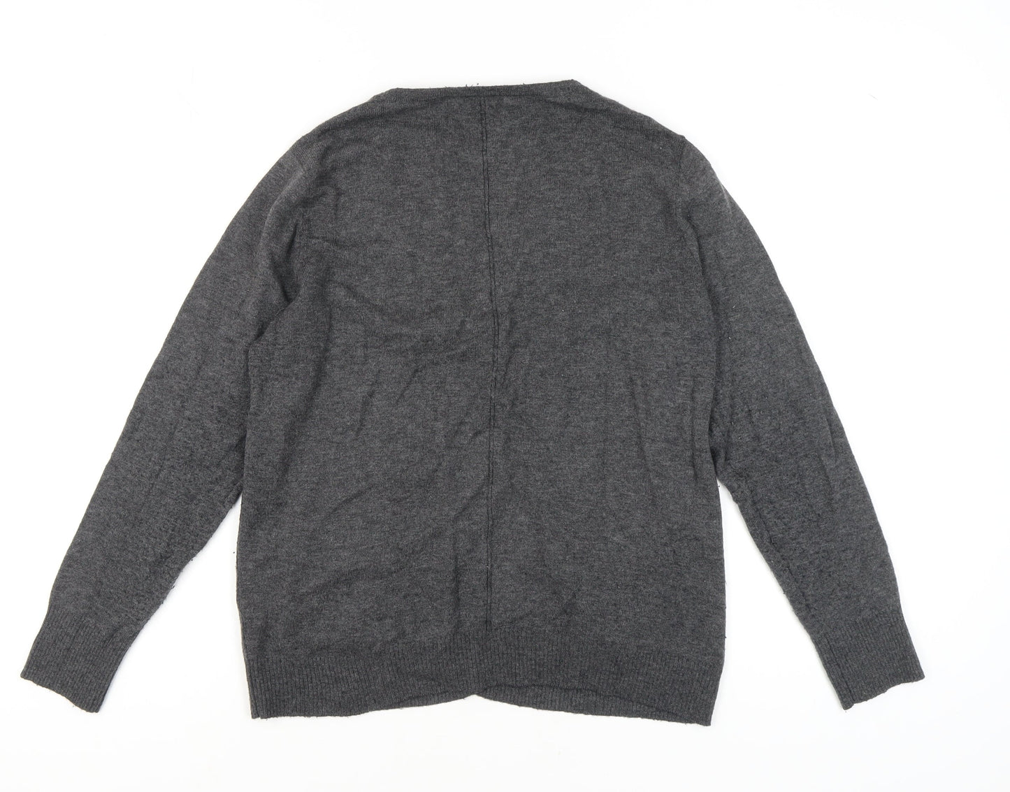 Fat Face Women's Grey Cardigan UK 16 V-Neck