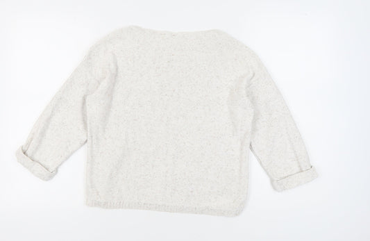 Fat Face Women's Ivory Pullover Jumper, Size 12