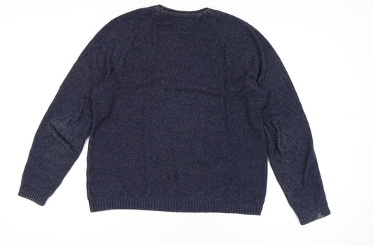 FatFace Men's Blue Wool Pullover Jumper L