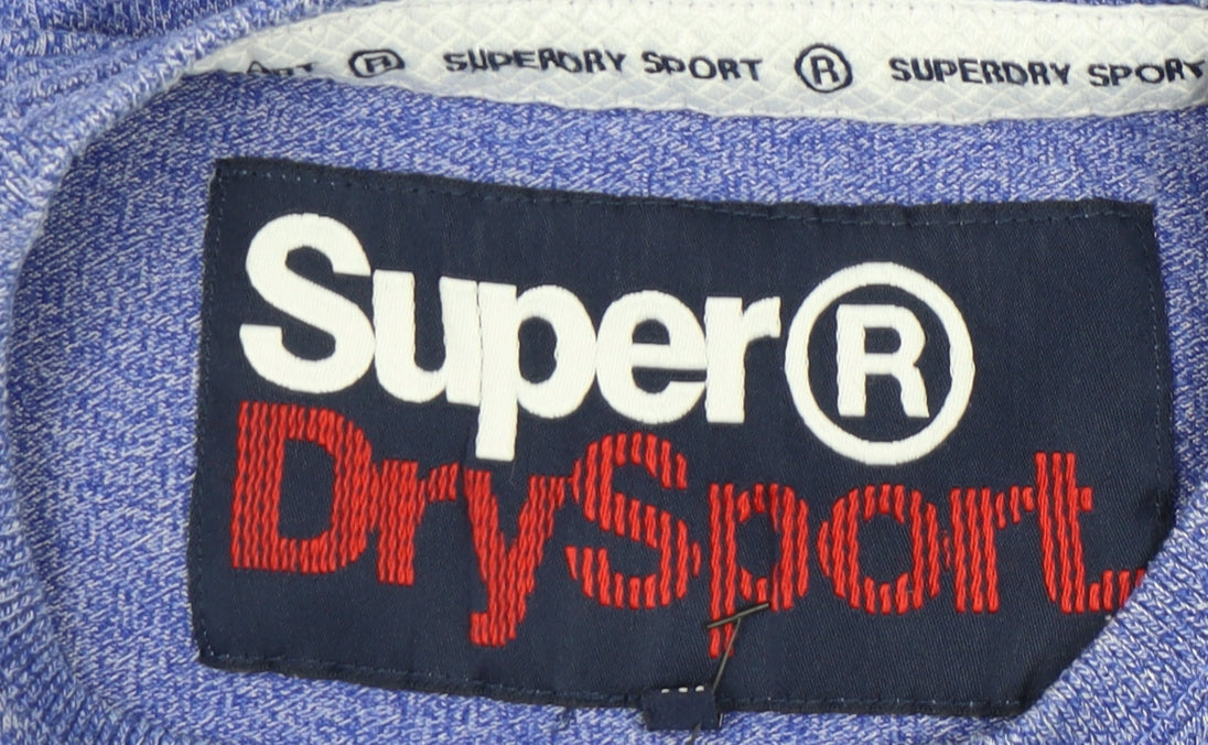 SuperDry Men's Blue Graphic Print T-Shirt Medium