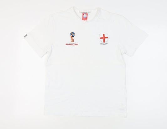 FIFA England Men's White T-Shirt M World Cup 2018