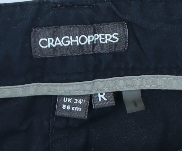 Craghoppers Men's Black Cargo Trousers Size 34