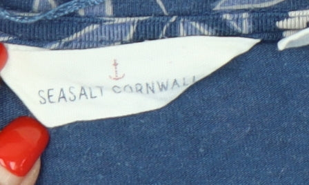 Seasalt Cornwall Women's Blue Floral Tunic Dress Size 10