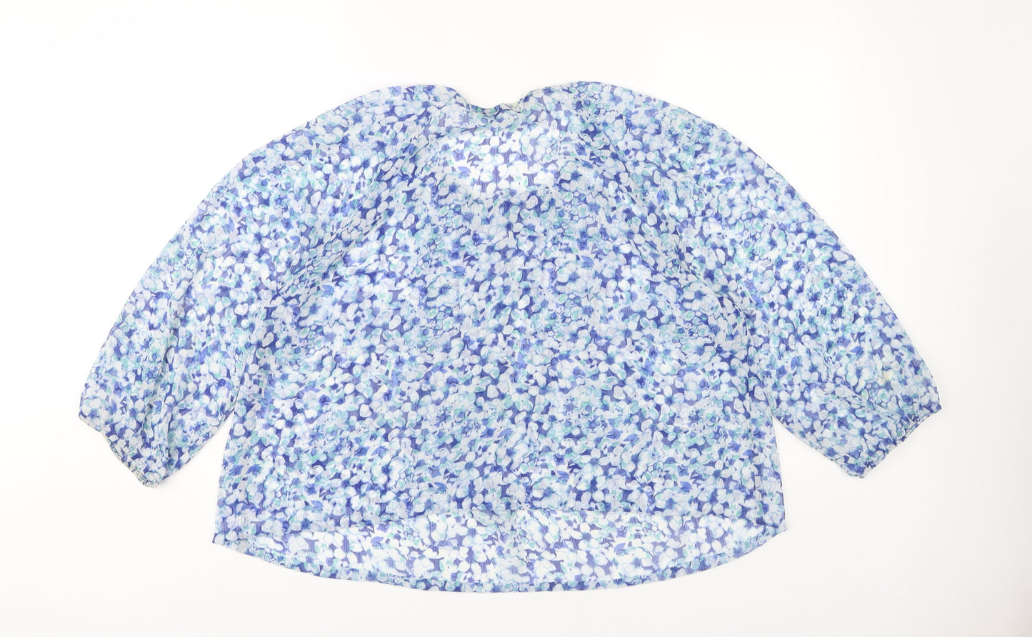 David Emanuel Women's Floral Tunic Blouse Size 18 Multicoloured