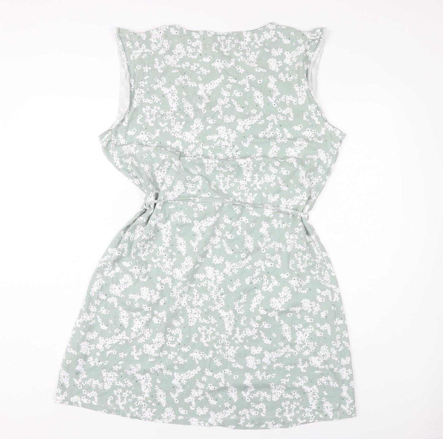 Trespass Women's Green Floral Sleeveless A-Line Dress
