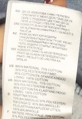 Adidas Boys Blue Hoodie 12-13 Years Pullover Sports Style