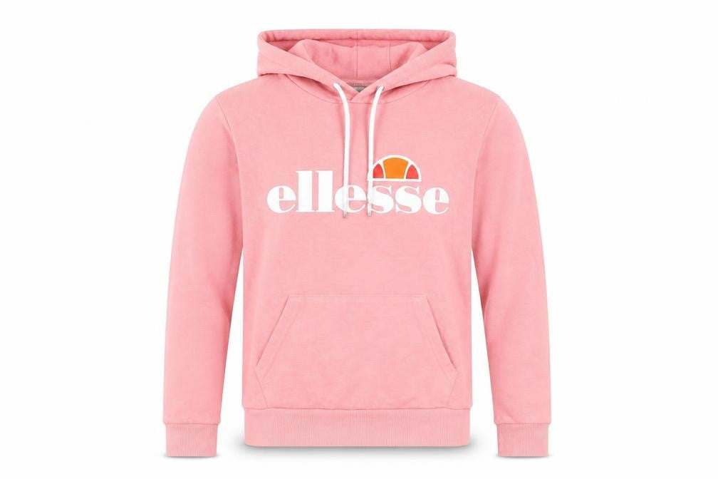 Womens UK 6 Regular ellesse Pink Pullover Hoodie