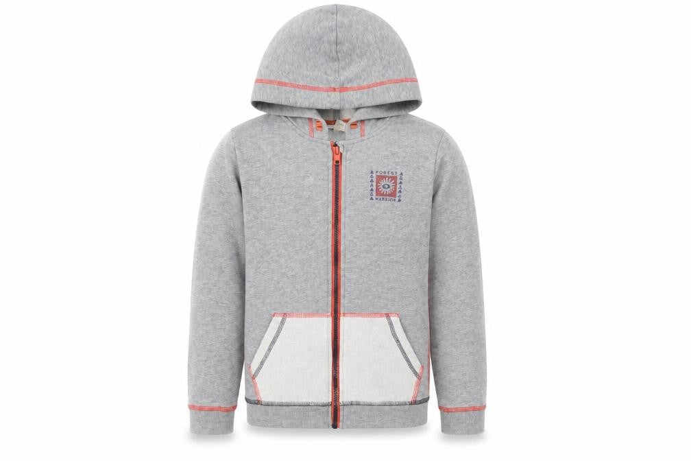 White Stuff Boys Grey Full Zip Hoodie 9-10 Years, Nature Theme
