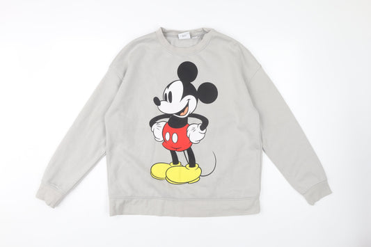 Disney Women's Grey S Mickey Sweatshirt Pullover