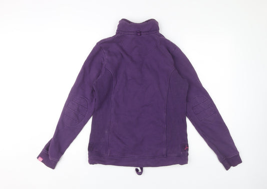 Joules Women's Purple Henley Sweatshirt Size 8