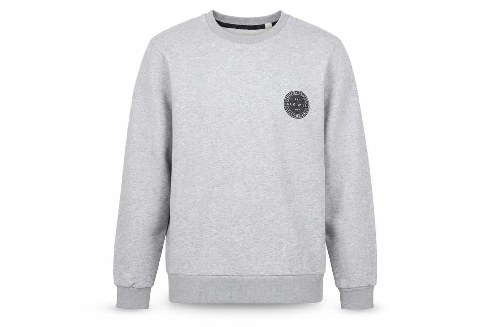 Unisex Adults UK M Regular Jack Wills Grey Pullover Sweatshirt