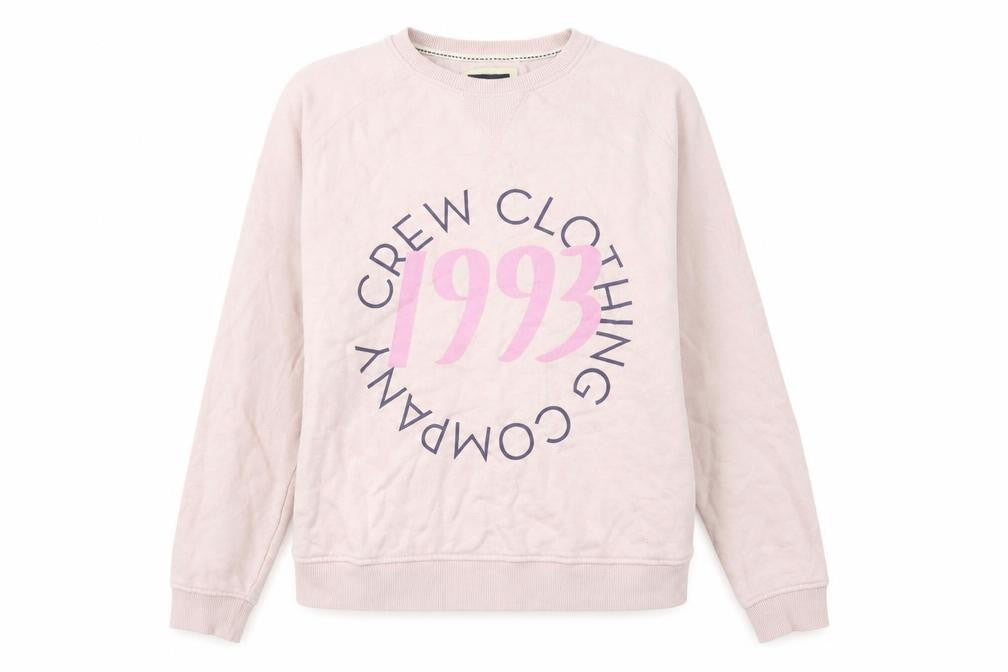 Crew Clothing Pink Pullover Sweatshirt Size 10