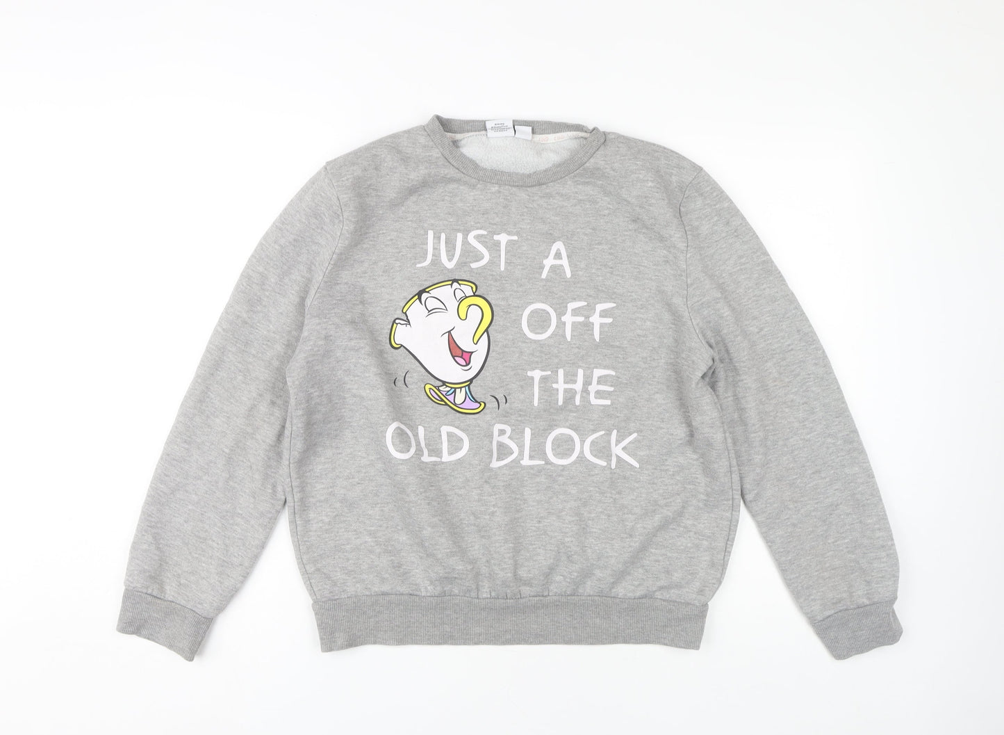 Disney Women’s Grey Medium Sweatshirt - Beauty and the Beast