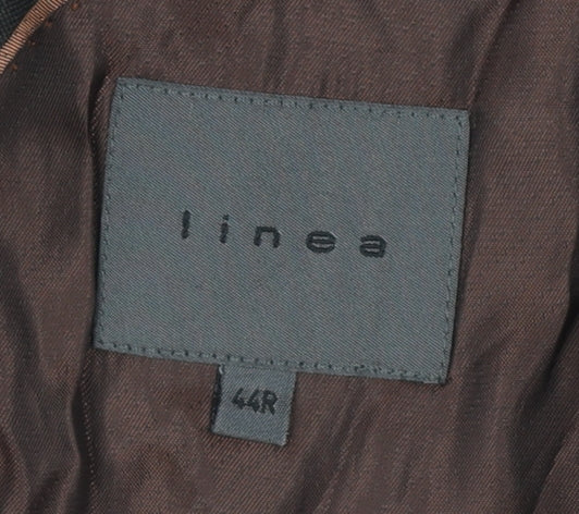 Linea Men's Brown 44 Suit Jacket - Wool Formal Wear
