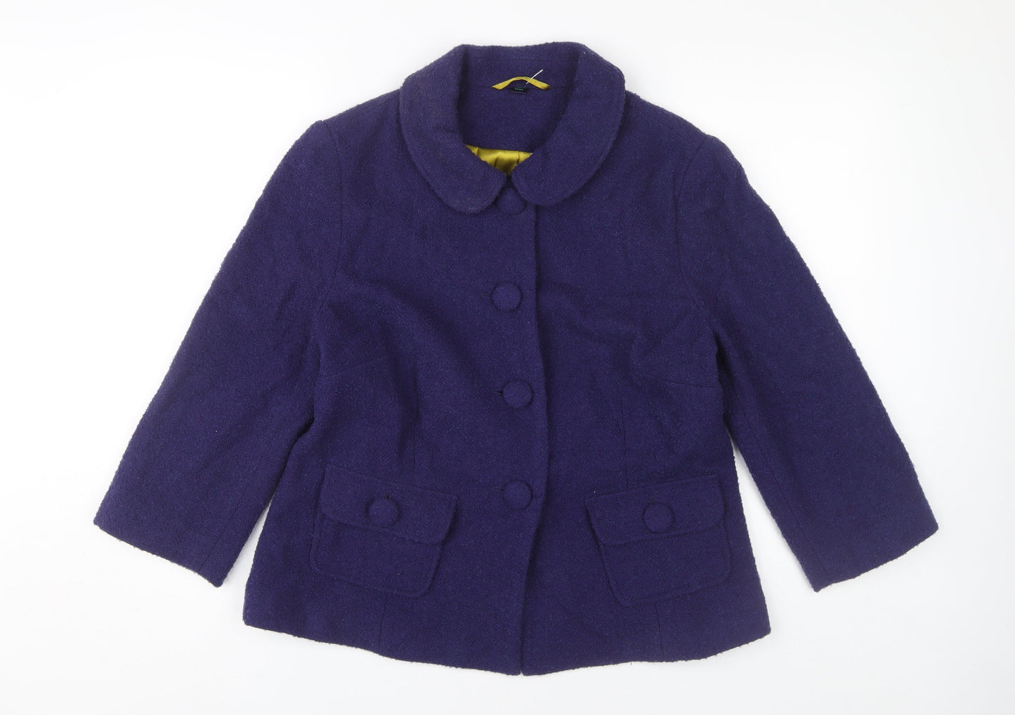 Boden Women's Blue Button Jacket Size 16