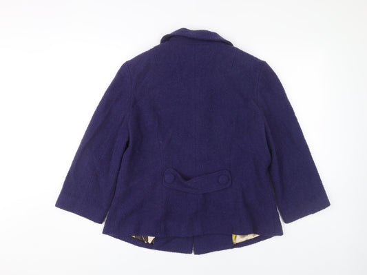 Boden Women's Blue Button Jacket Size 16