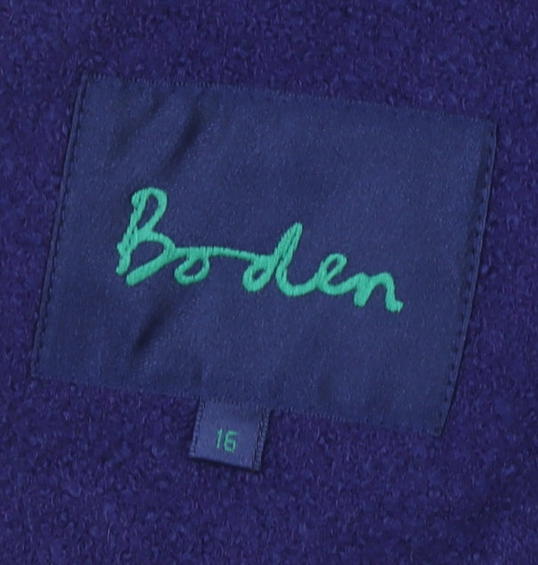 Boden Women's Blue Button Jacket Size 16