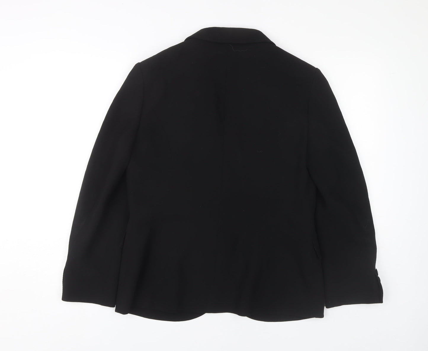 Hobbs Women Black Wool Blazer, Size 14
