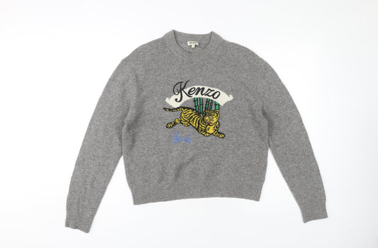 Kenzo Women's Grey Pullover Jumper - Size S