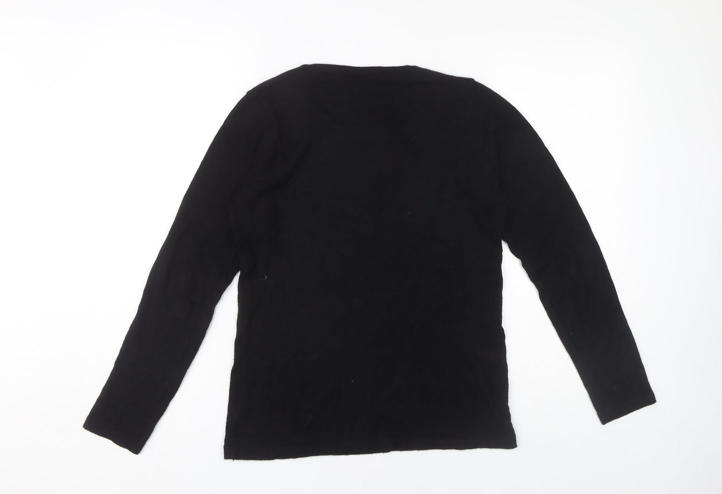 Armani Women's Black Long Sleeve Pullover Jumper