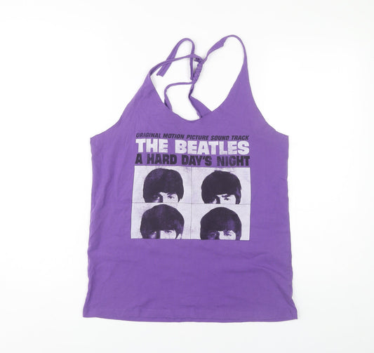 The Beatles Women's Purple Camisole Tank, Size L